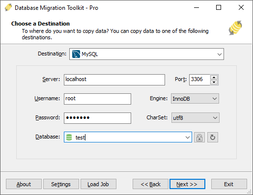 ESF Database Migration Toolkit - Migrating between various